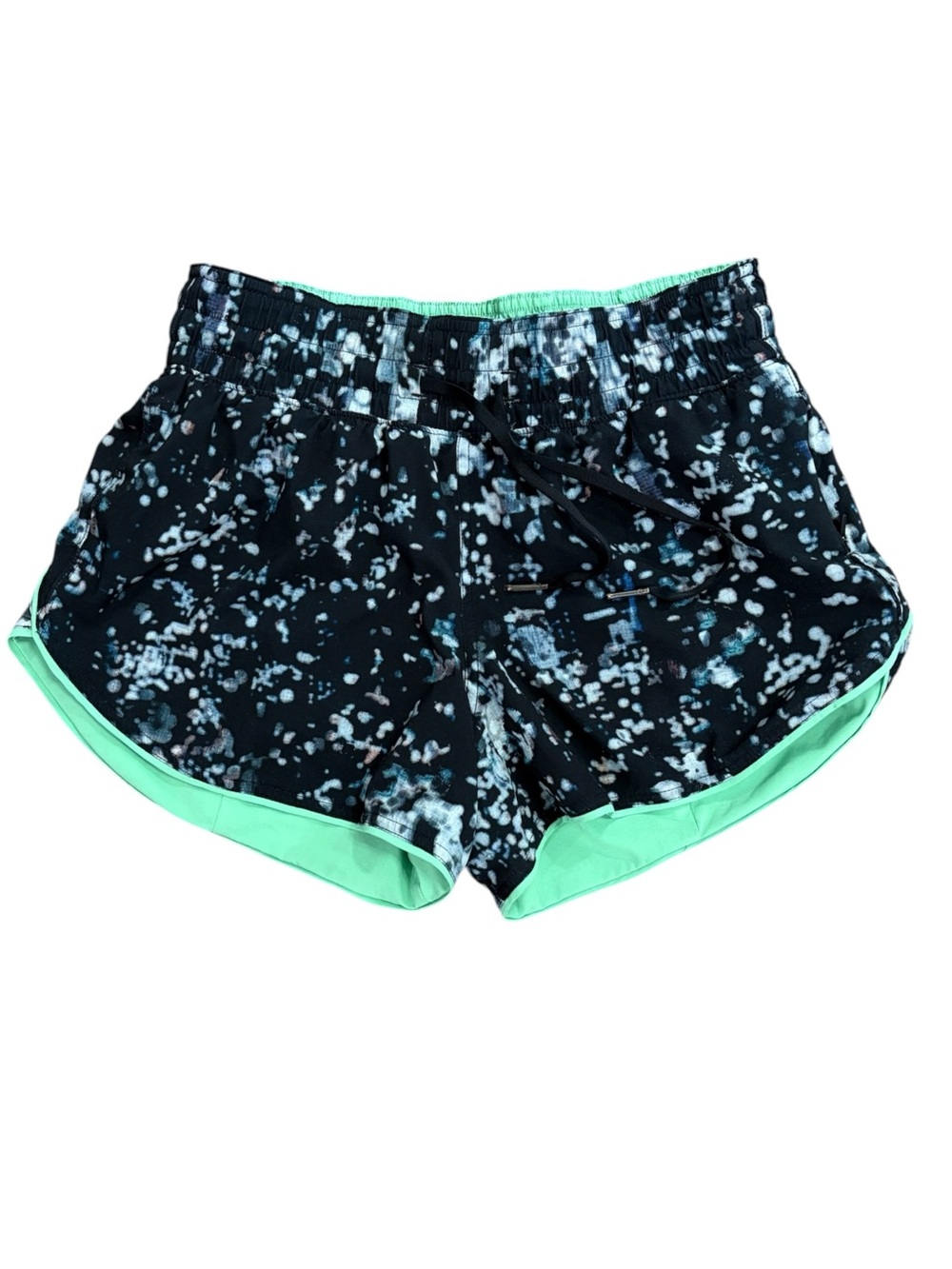 Lululemon Choose A Side Reversible Shorts 3” Pixel Haze Black Green Size 4